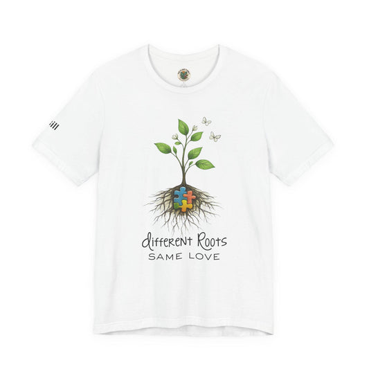 Autism Awareness Shirt | Different Roots Same Love Botanical Plant Tee
