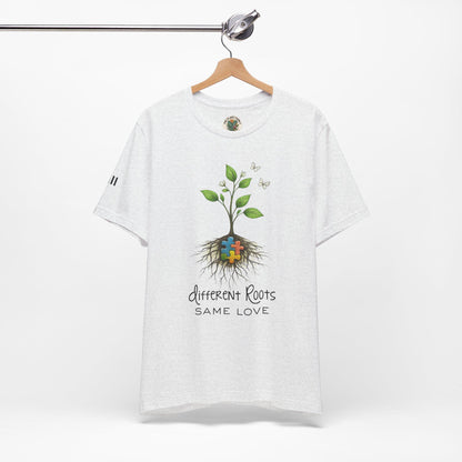 Autism Awareness Shirt | Different Roots Same Love Botanical Plant Tee