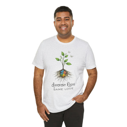 Autism Awareness Shirt | Different Roots Same Love Botanical Plant Tee