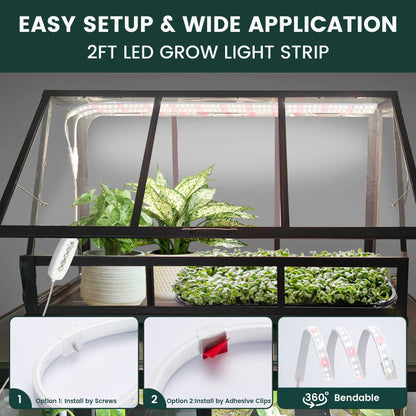 FLEX GROW - Silicone Tube LED Grow Light, 4000K, 2pcs - pro
