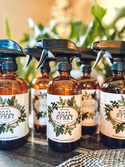 Natural Houseplant Soil Spray | Organic Plant Tonic, Root Support
