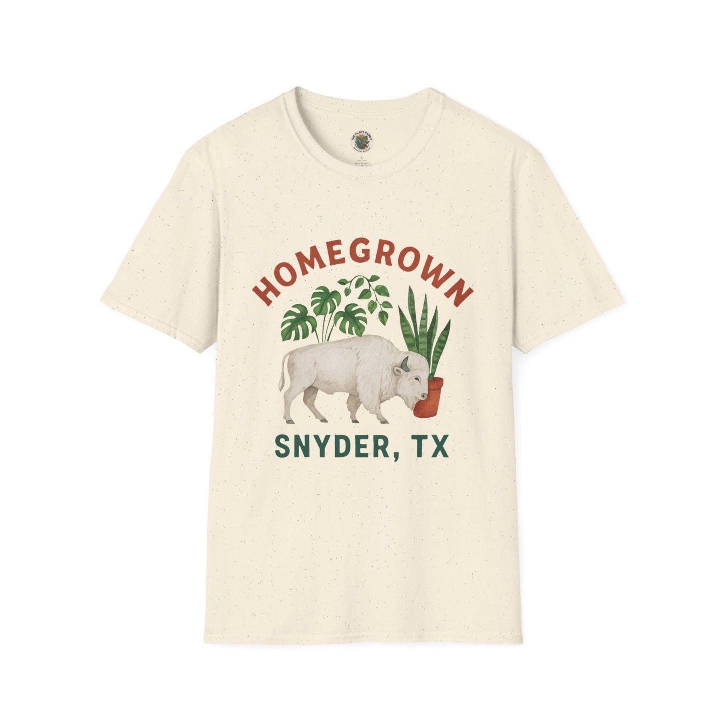 Homegrown Snyder TX Shirt | Buffalo Houseplant Graphic Tee | West Texas Pride
