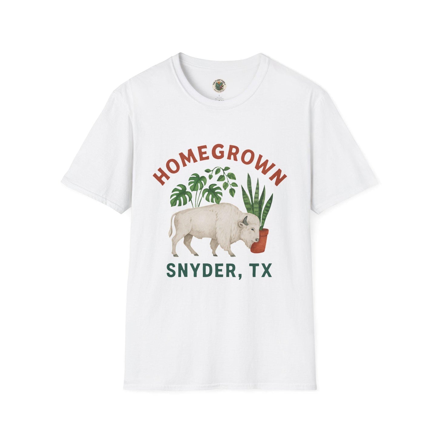 Homegrown Snyder TX Shirt | Buffalo Houseplant Graphic Tee | West Texas Pride