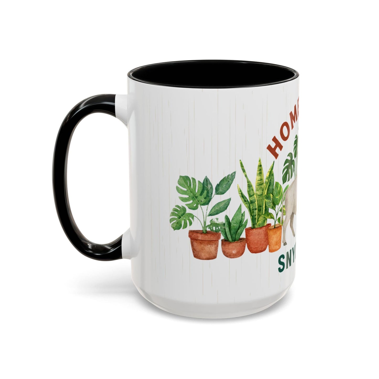 Homegrown Buffalo with Potted Plants Mug | Snyder TX Accent Coffee Mug
