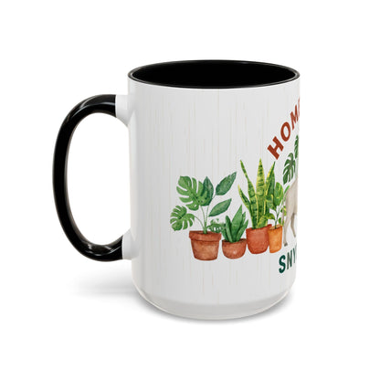 Homegrown Buffalo with Potted Plants Mug | Snyder TX Accent Coffee Mug