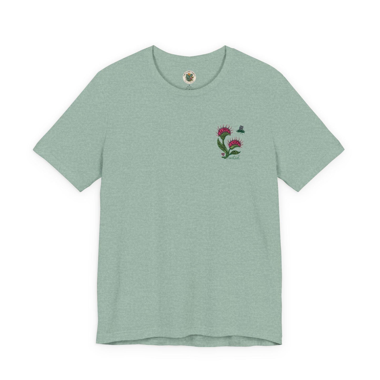 Venus Flytrap Embroidered Shirt | Botanical Rooted Plant Lover Tee