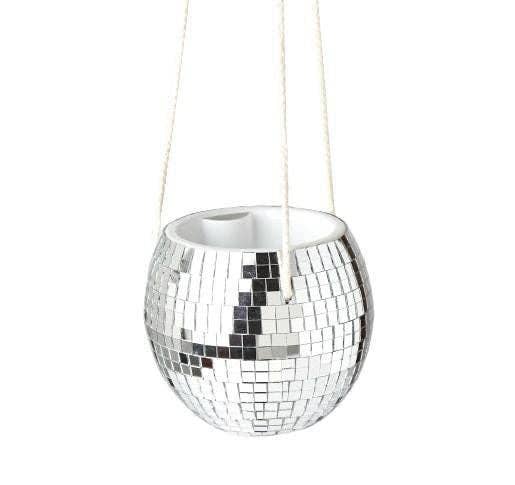 Disco Ball Hanging Planter - 6 Inch
